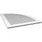 Ekena Millwork Quarter Round Top Right Surface Mount PVC Gable Vent w/ 3-1/2"W x 1"P Standard Frame, 32"W x 40"H GVPQR32X4001SN - alternate 4